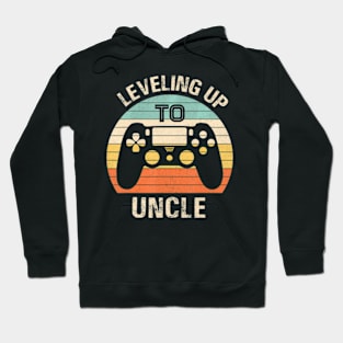 Leveling up to uncle 2024  video men Hoodie